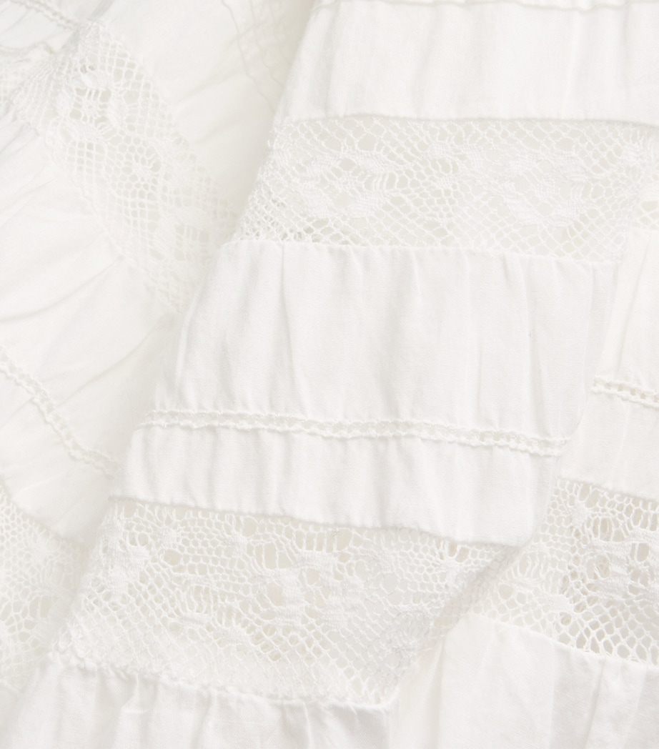 Cotton Rivoli Maxi Skirt WHITE Image 5