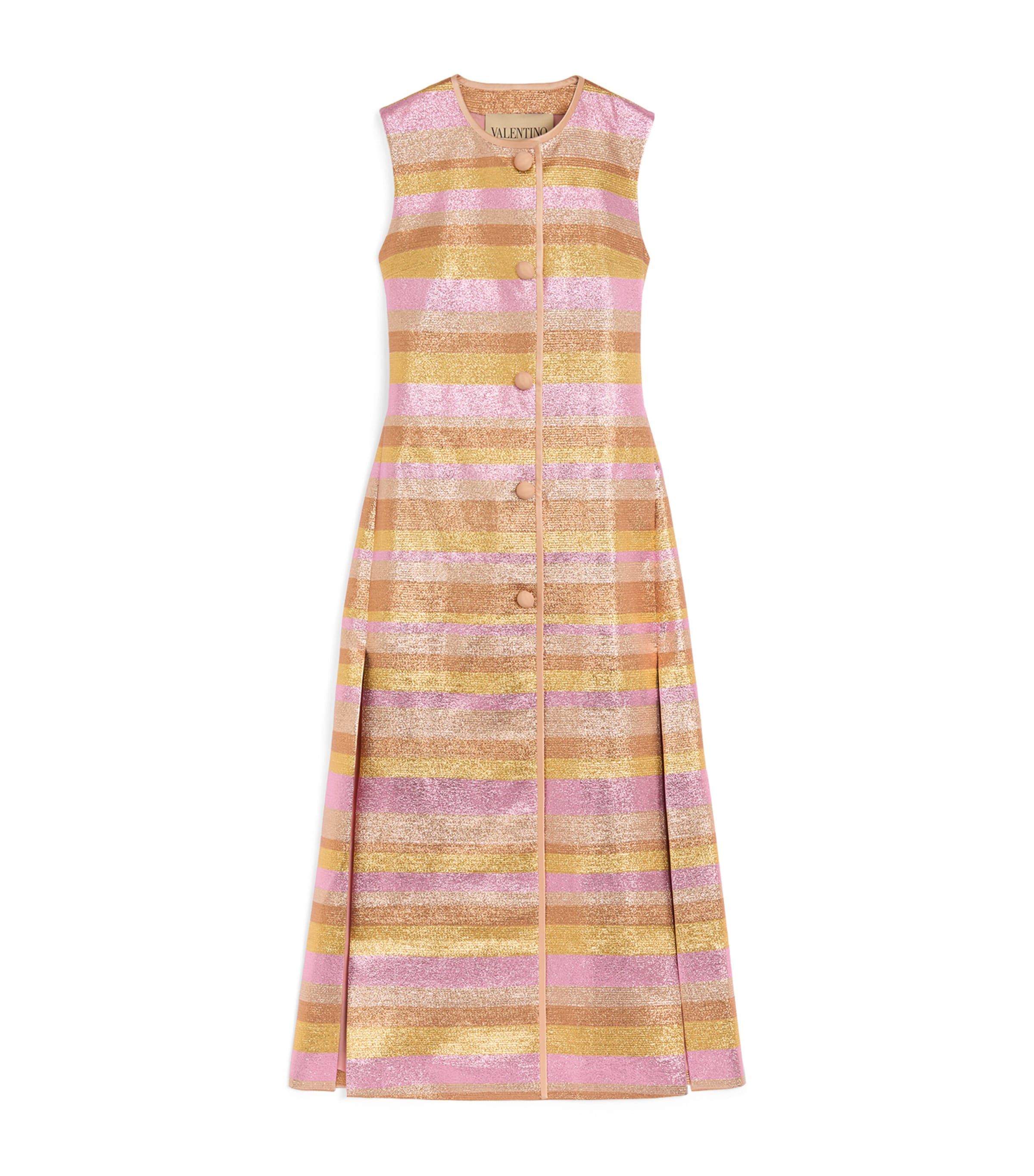 Valentino Womens Metallic Stripe Vest Image 1