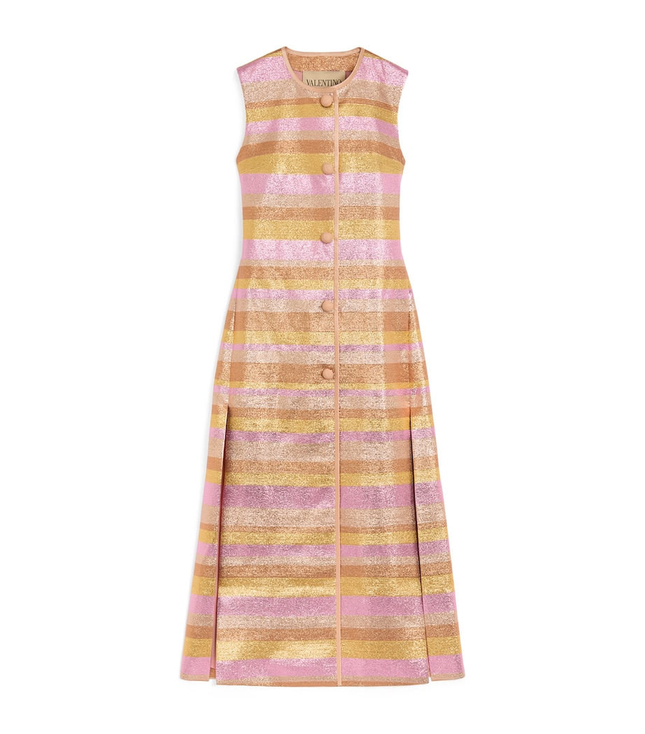 Valentino Womens Metallic Stripe Vest Image 1