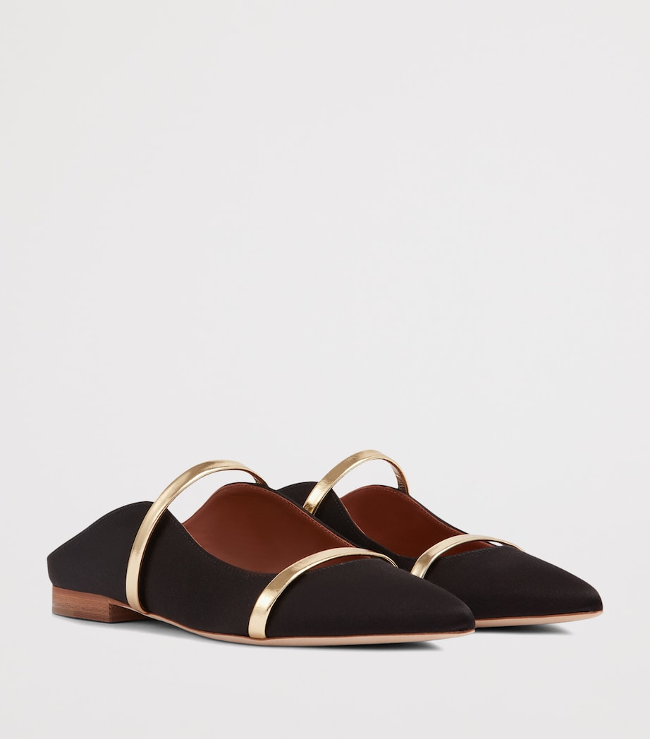 Malone Souliers Satin Maureen Mules Black Image 3