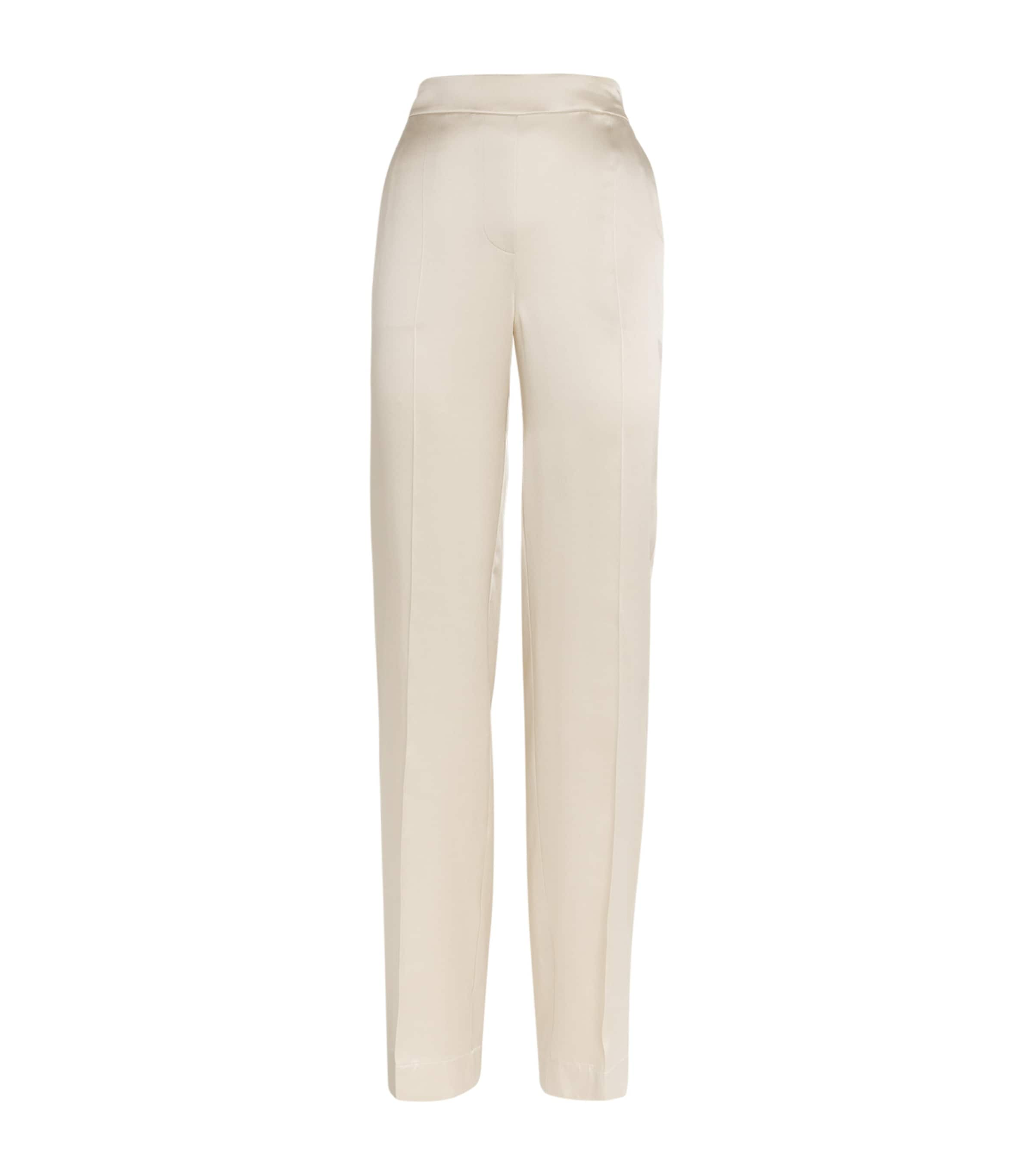 JOSEPH SILK TOVA STRAIGHT TROUSERS 