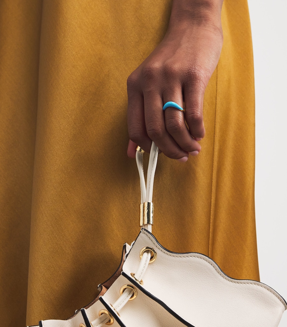 Yellow Gold Boa Stackable Stone Ring YELLOW GOLD Image 2