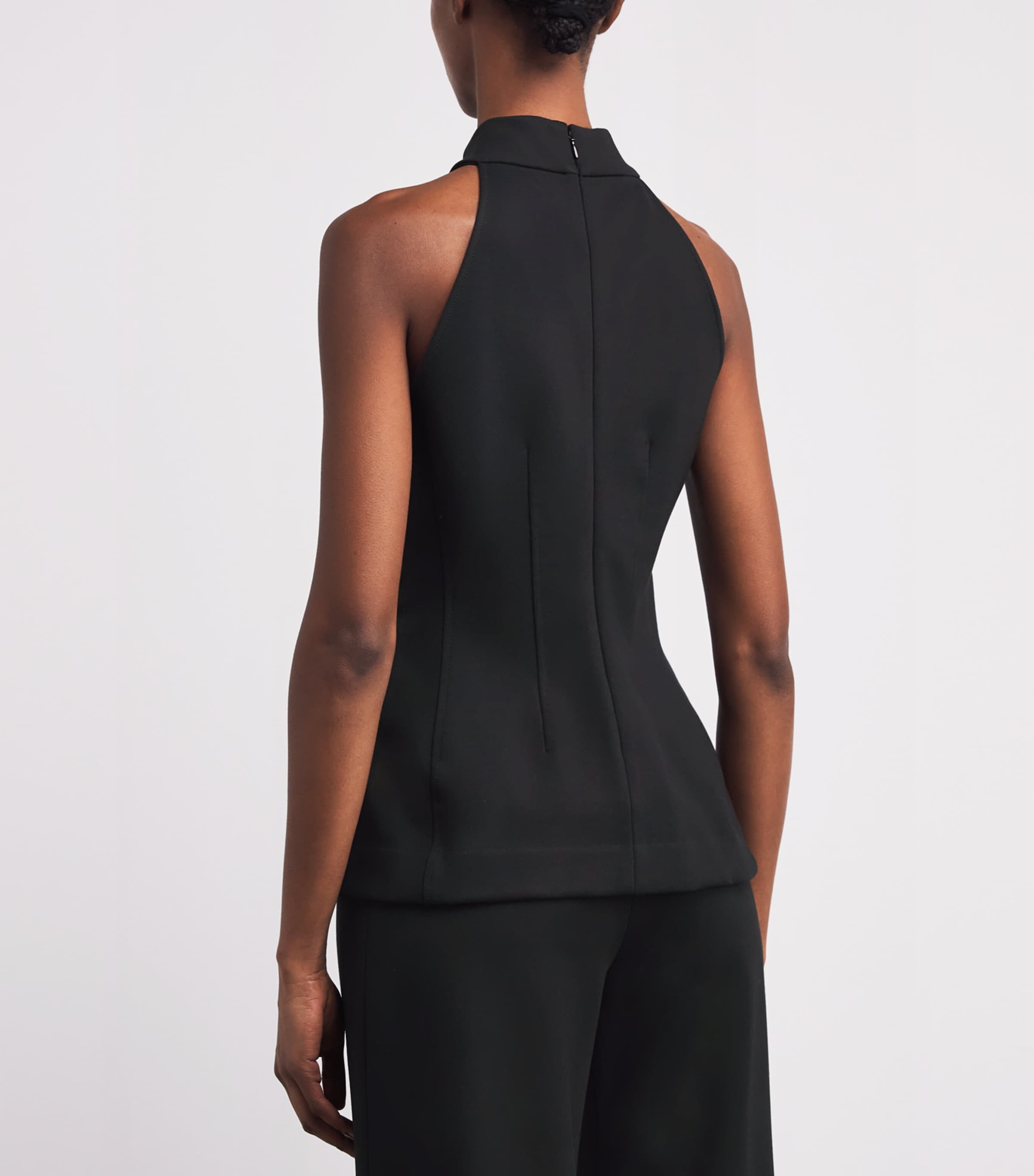 Halterneck Johanne Top B0002 BLACK Image 4