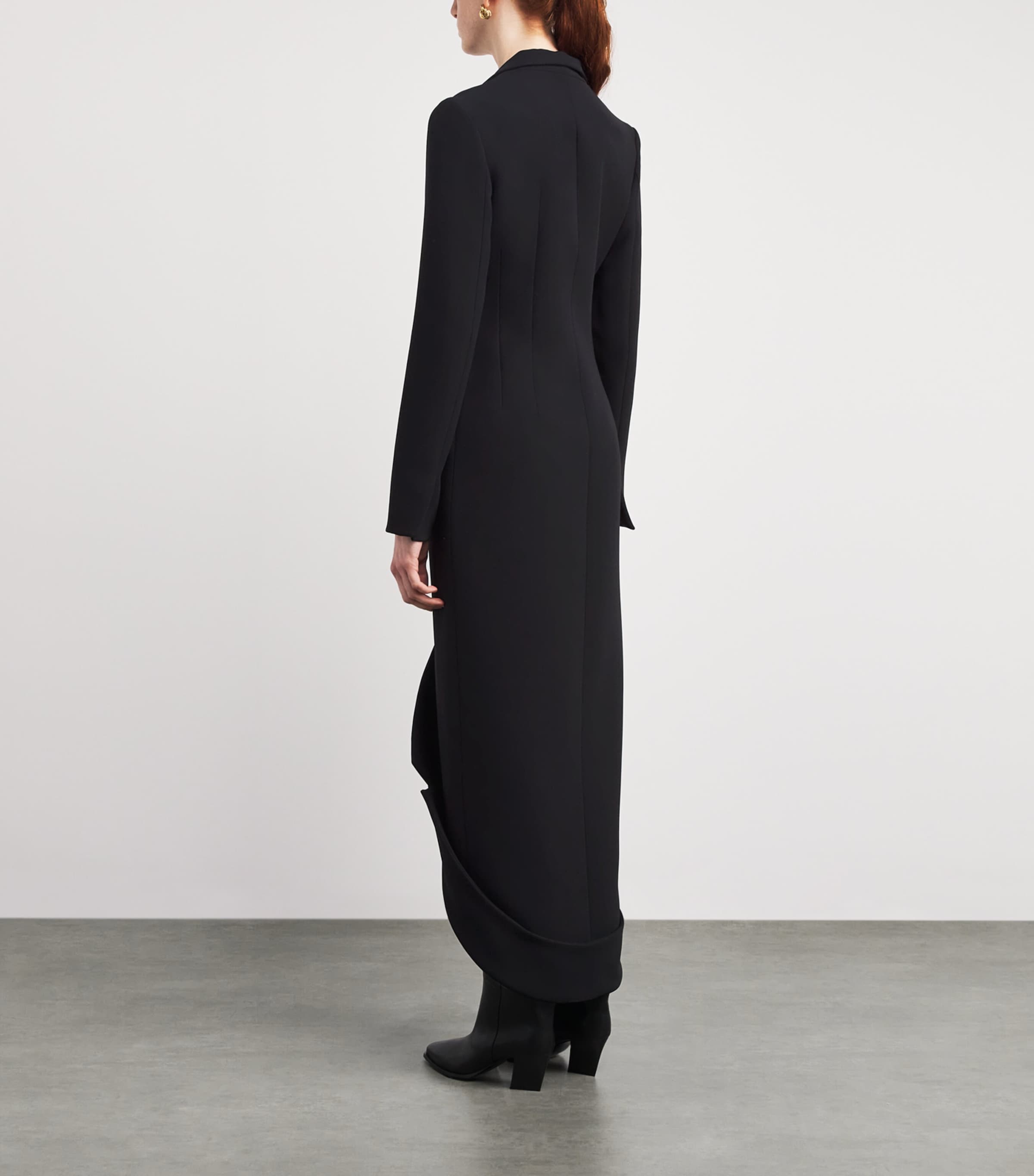 Blazer Midi Dress BLACK Image 3