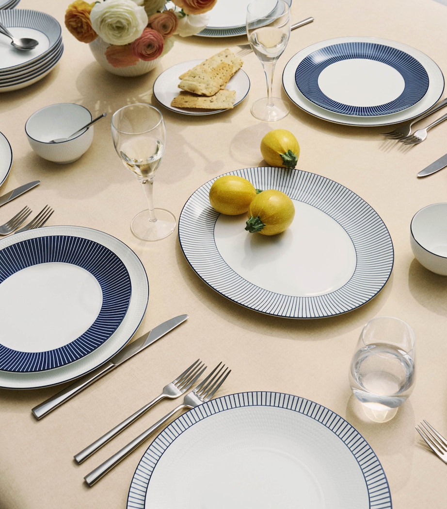 Bone China Gio Blue Plate (23cm) WHITE Image 8