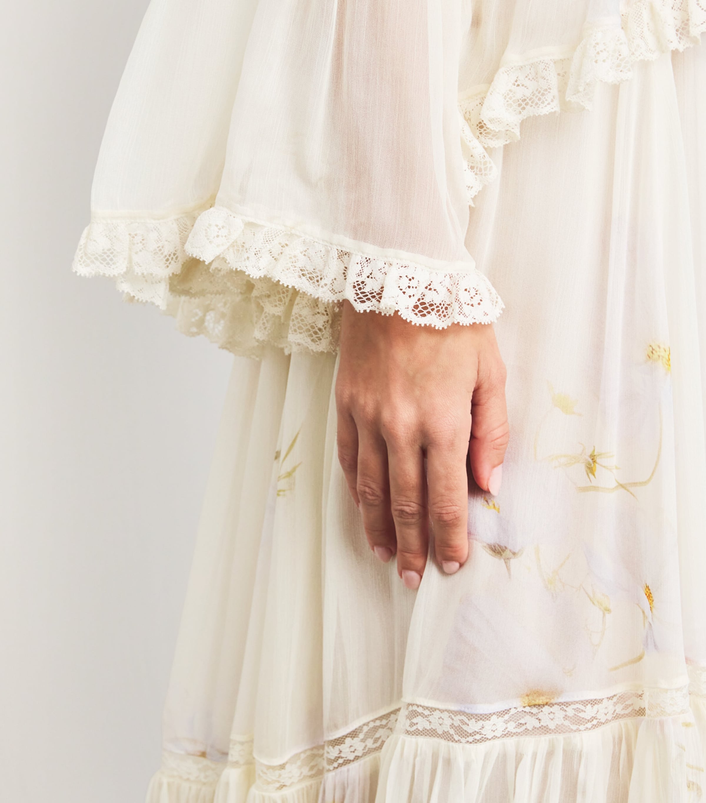 Memento Peplum Flutter Midi Dress CDAS/CREAM DAISY Image 6