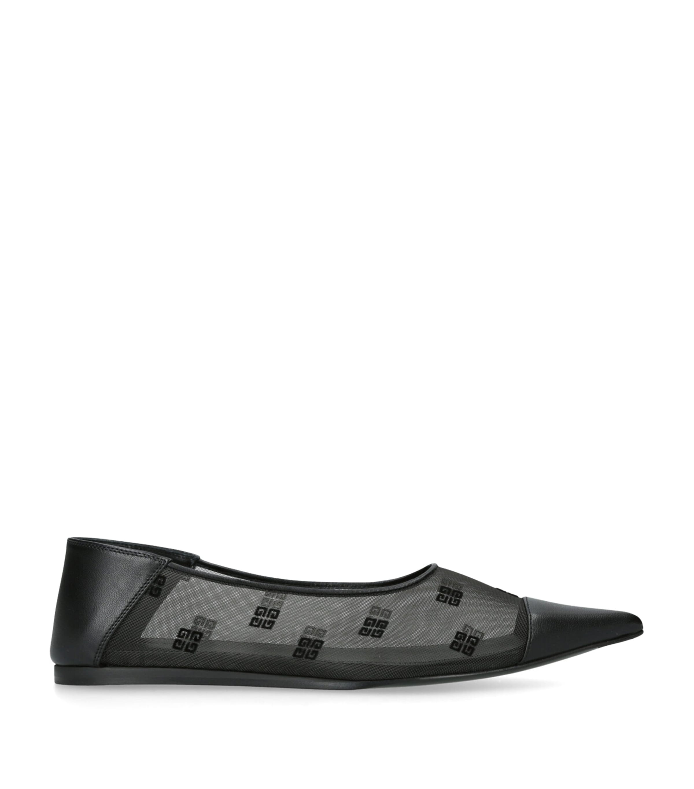 Givenchy 4g Ballet Flats In Black