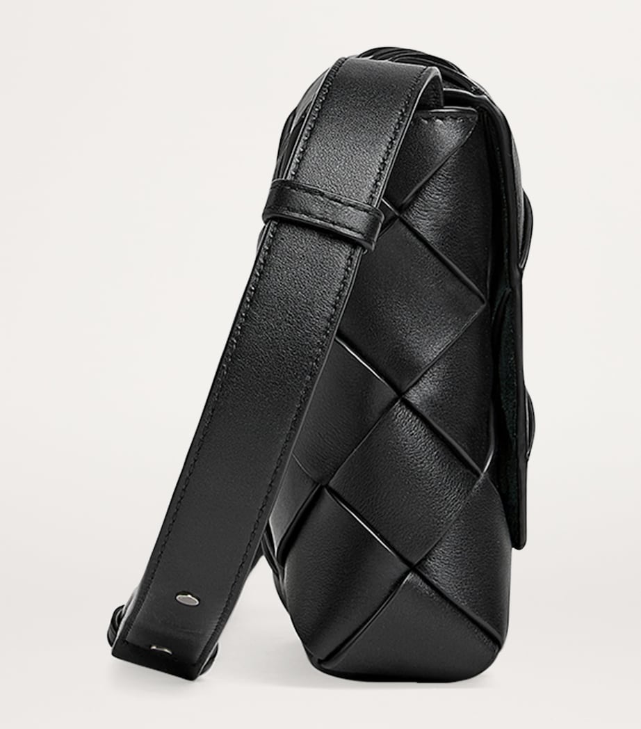 Suede Intreccio Diago Cross-Body Bag 8803 Image 6