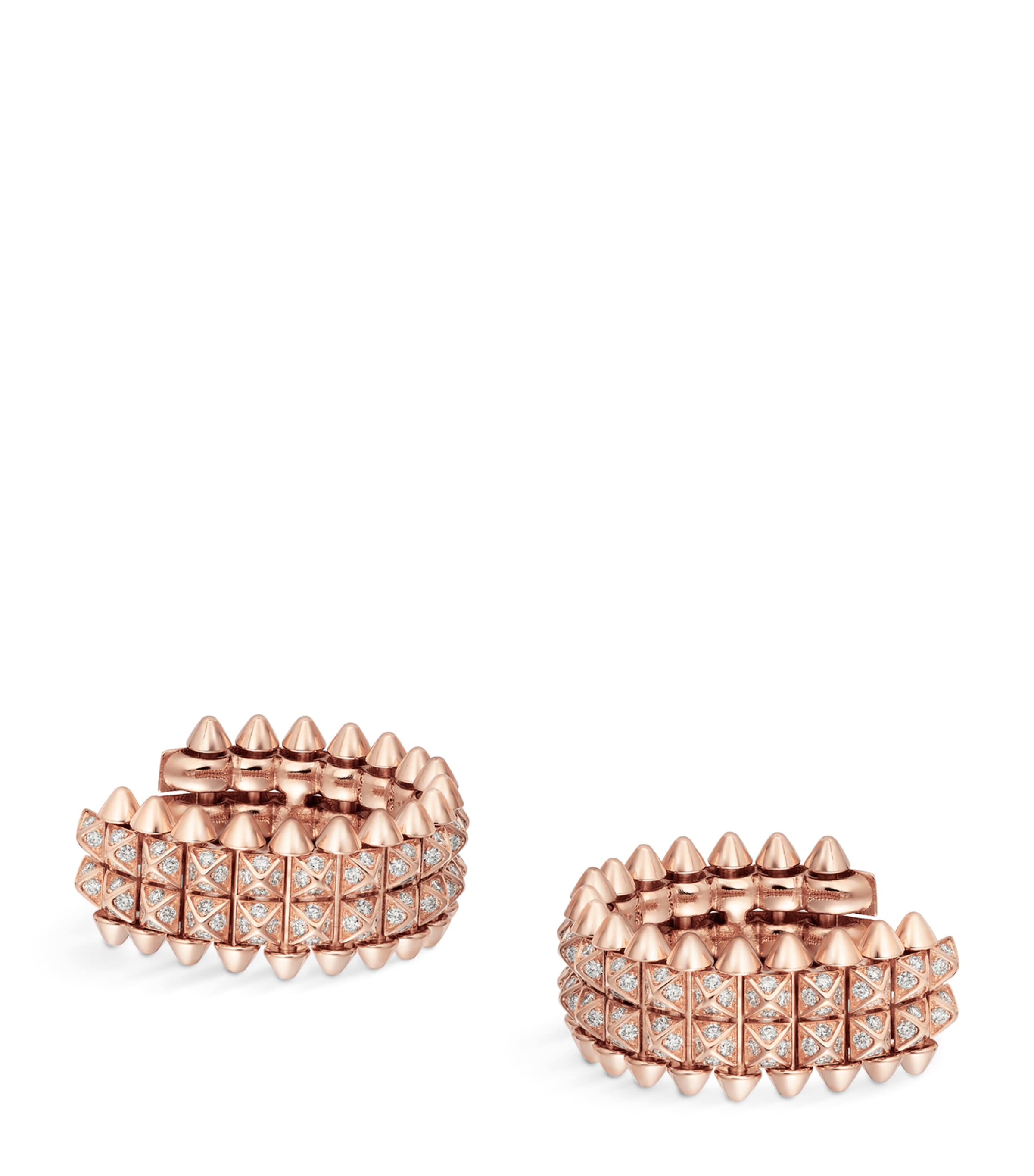 Rose Gold and Diamond Clash de Cartier Earrings ROSE GOLD Image 3