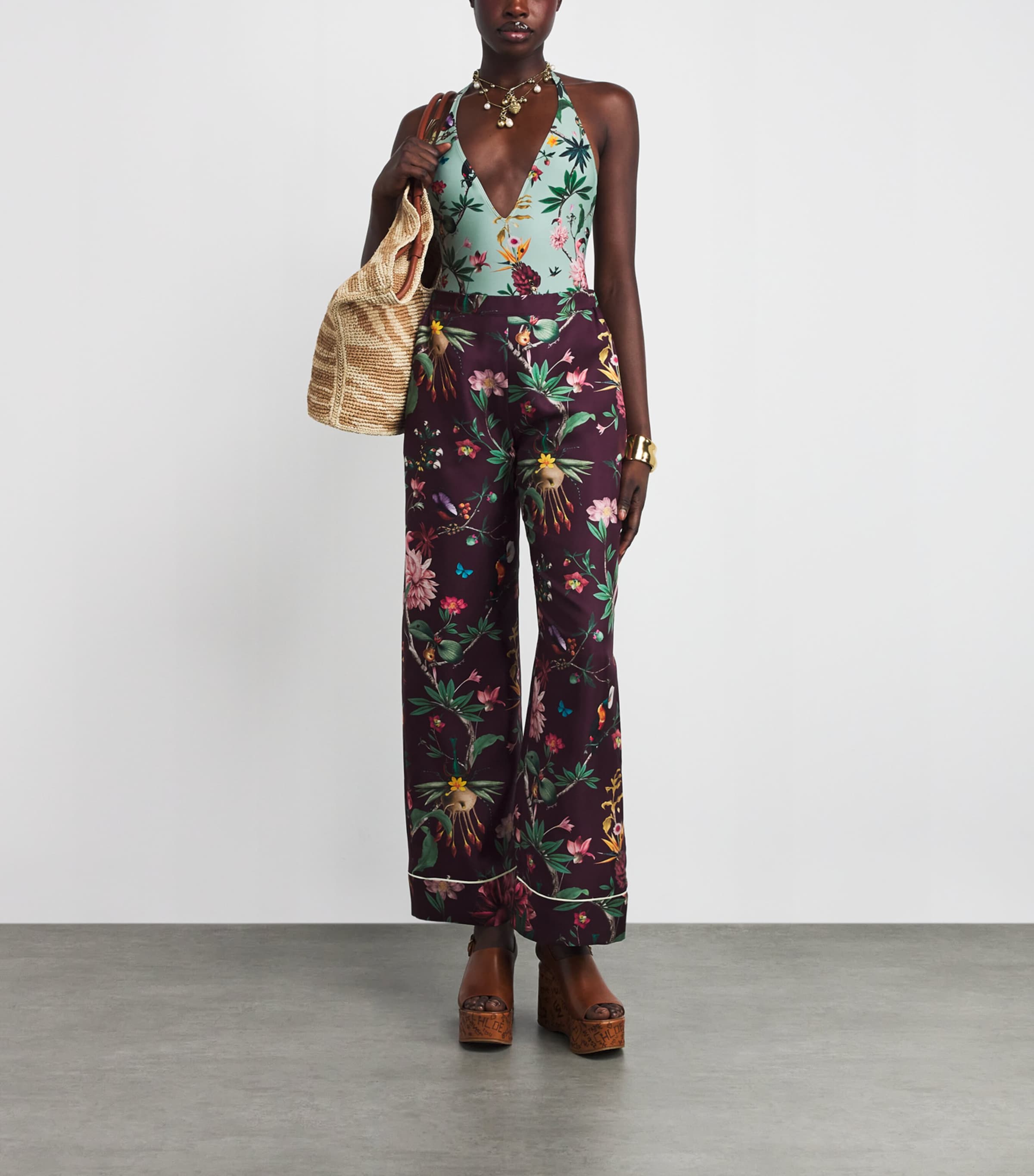 Floral Print Sexy Swimsuit BU01ZOOFLORA MINI Image 2