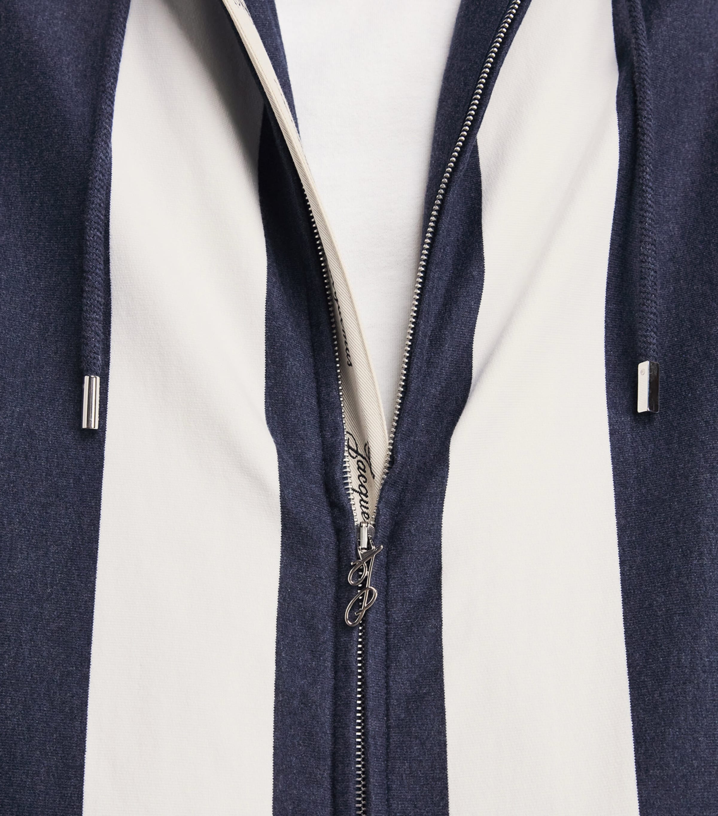 Jacquemus Mens Marinière Stripe Sleeveless Hoodie Jqrd Bg Strp Nvy Image 3
