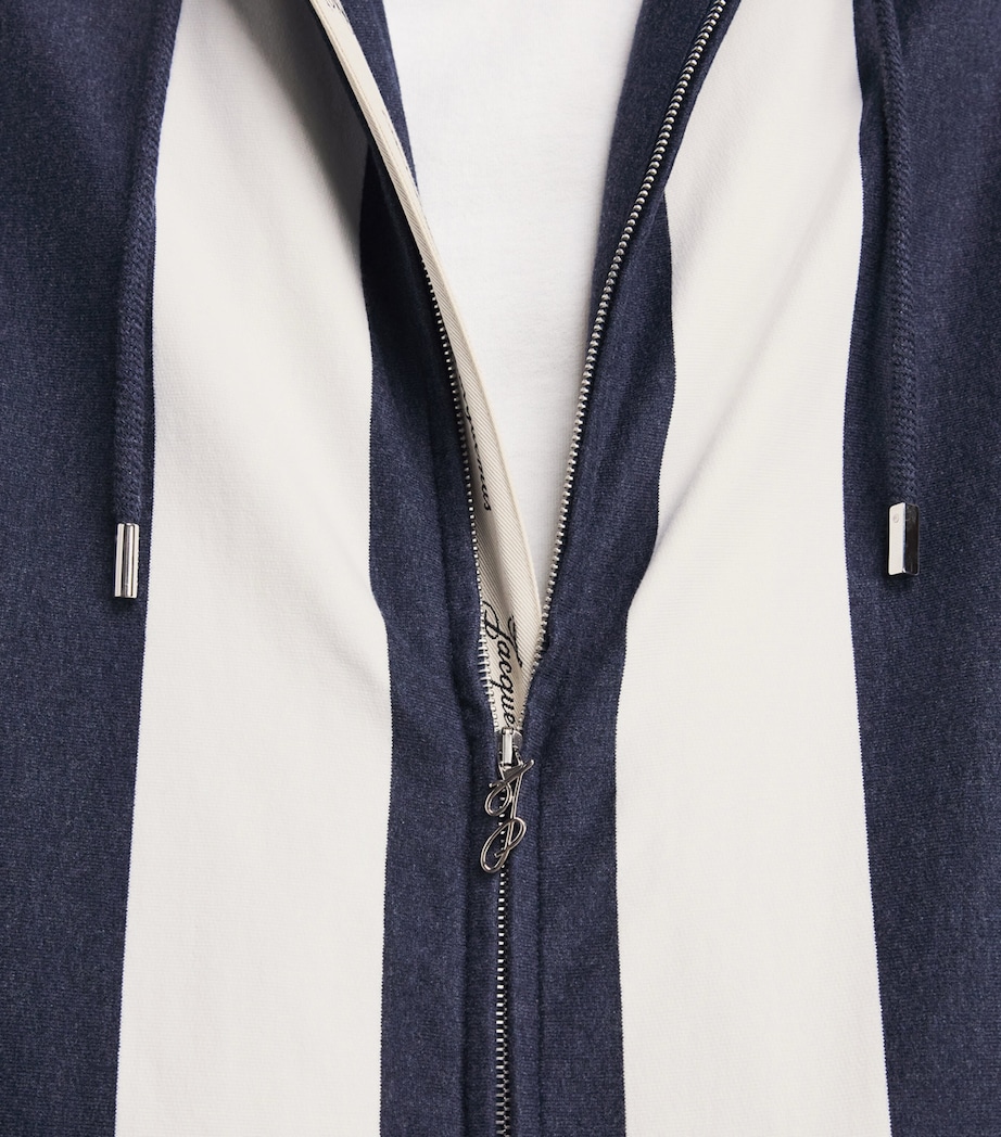 Jacquemus Mens Marinière Stripe Sleeveless Hoodie Jqrd Bg Strp Nvy Image 3