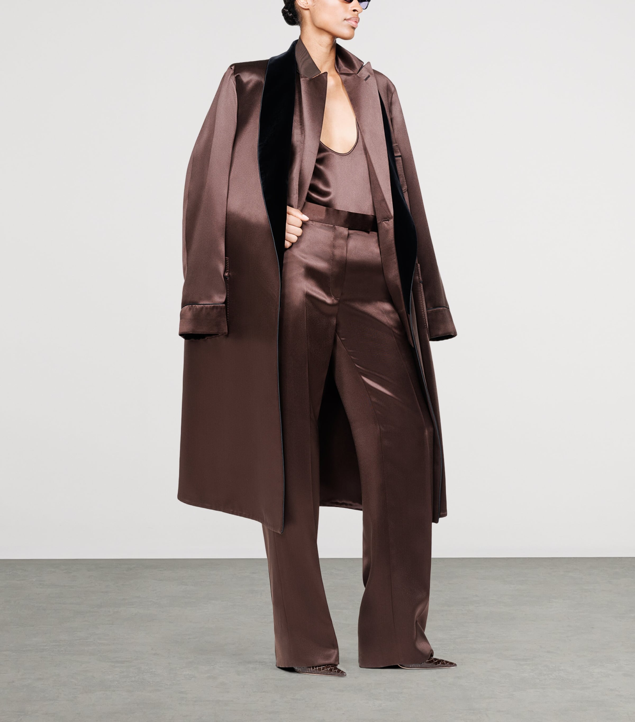 TOM FORD Womens Silk Satin Robe Enb Image 2