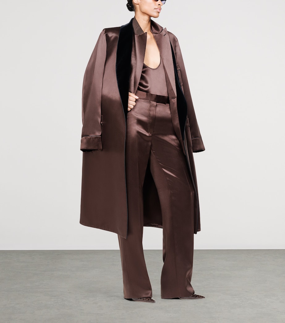 TOM FORD Womens Silk Satin Robe Enb Image 2
