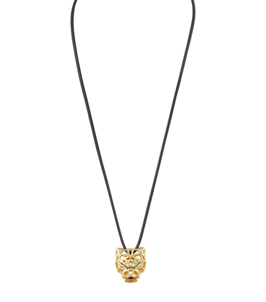 Yellow Gold, Tsavorite and Onyx Panthère de Cartier Necklace YELLOW GOLD Image 5