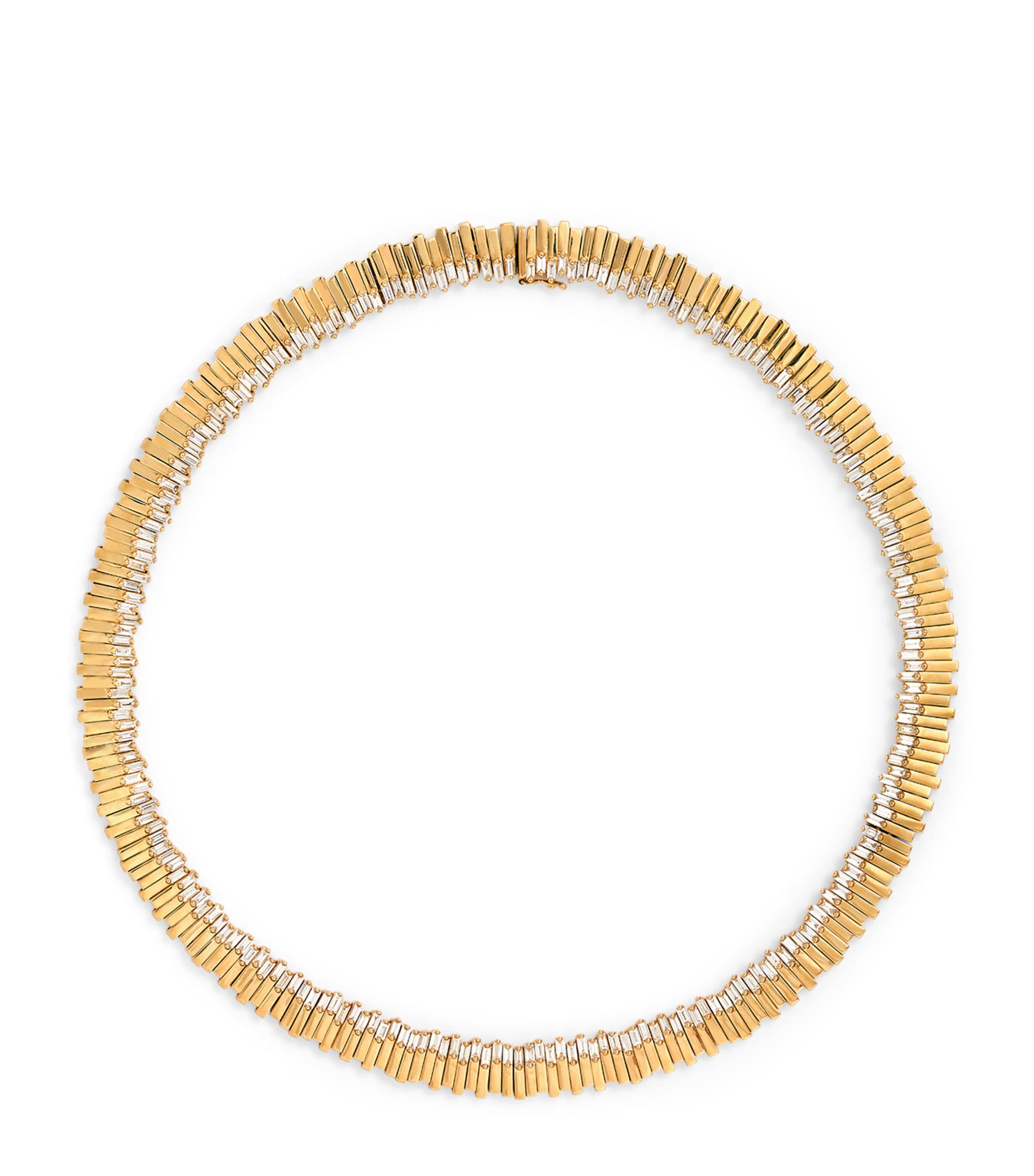 Yellow Gold and Diamond Golden Age Tennis Necklace 18K YG/WD Image 1