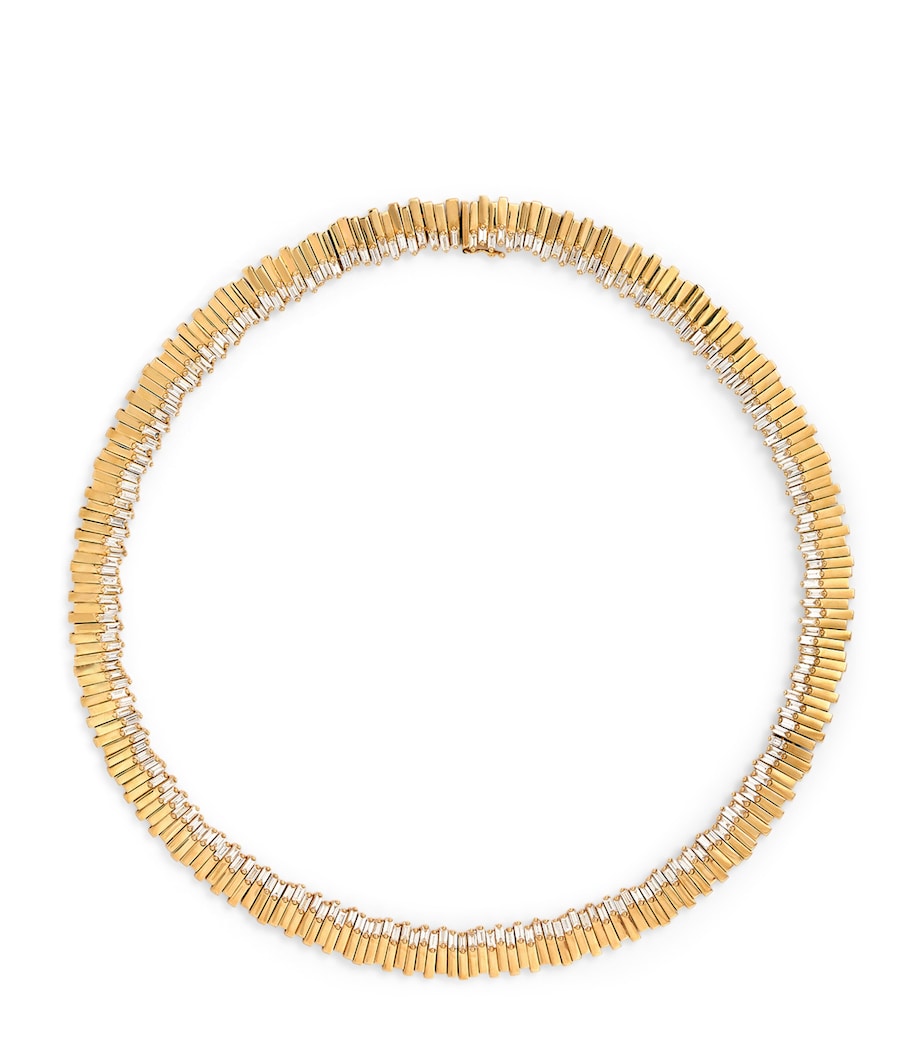 Yellow Gold and Diamond Golden Age Tennis Necklace 18K YG/WD Image 1