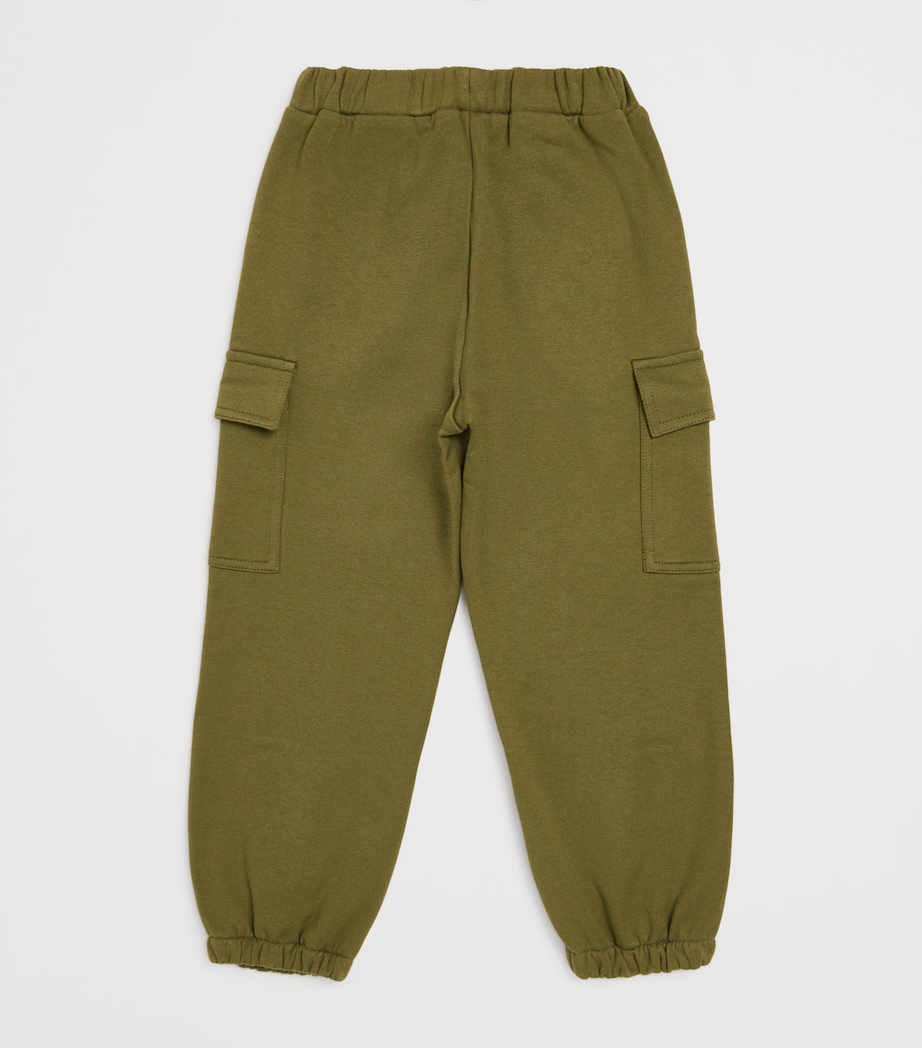 Cotton Cargo Sweatpants (2-14 Years) 591OLIVE GREEN Image 2