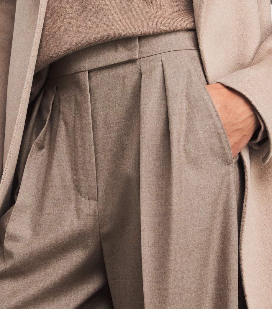 Stretch-Cashmere Wide-Leg Trousers TURTLEDOVE Image 6
