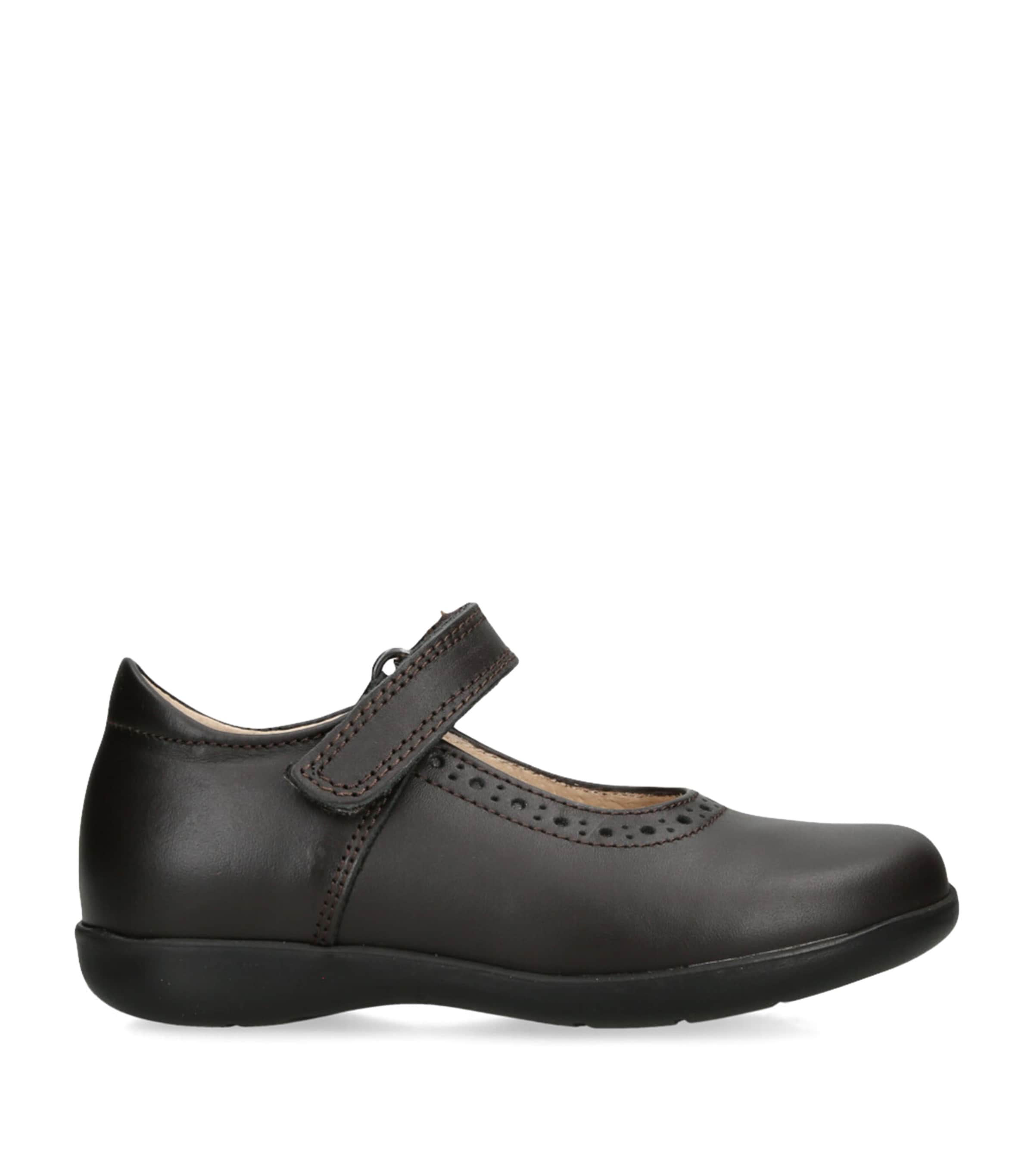 Trotters Kids' Leather Emma School Shoes In Brown