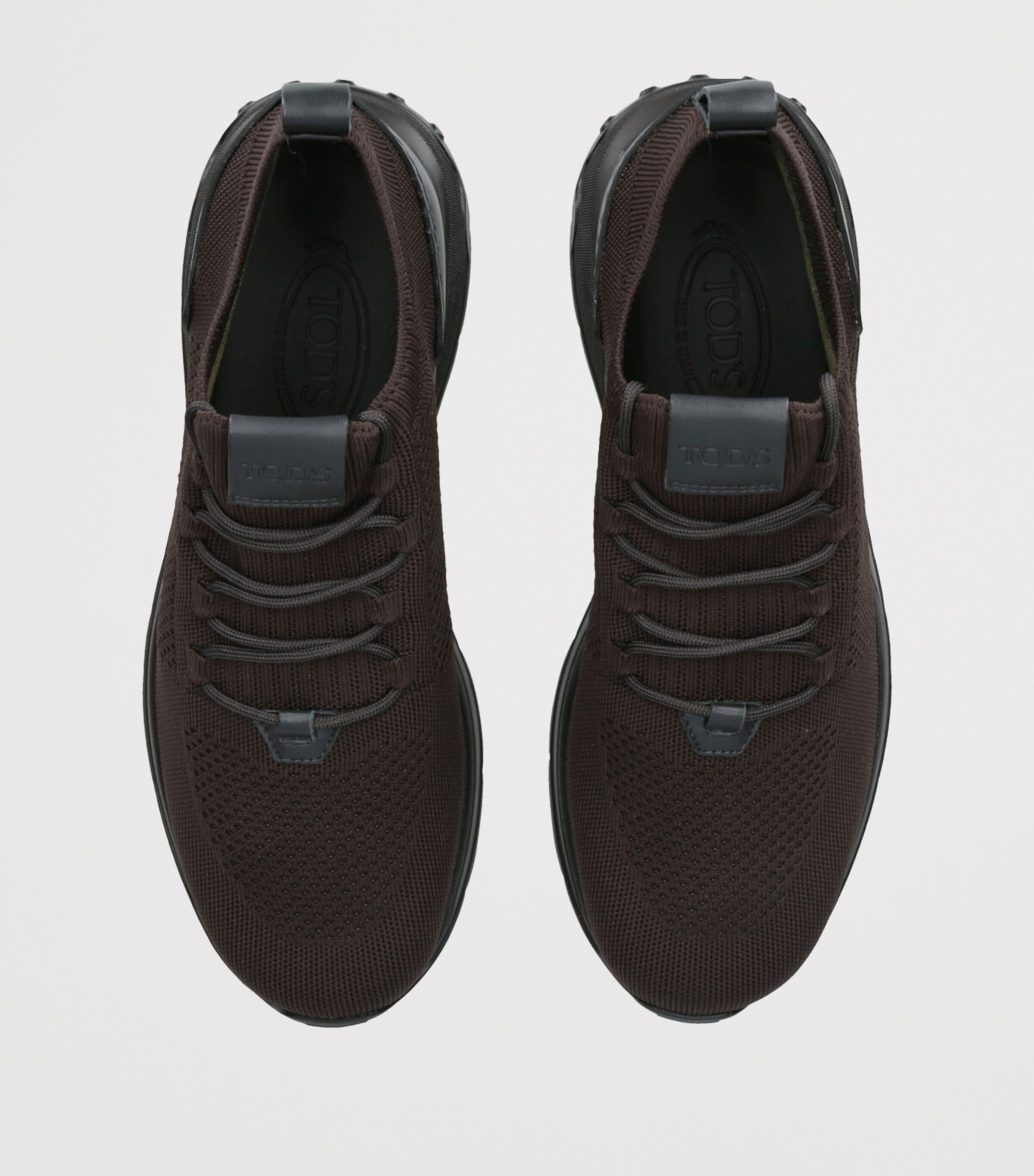 Tod's Mens Run 63K Calzino Sneakers Dark Brown Image 4