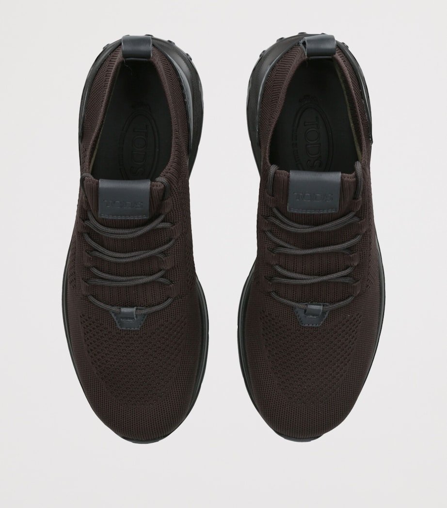 Tod's Mens Run 63K Calzino Sneakers Dark Brown Image 4