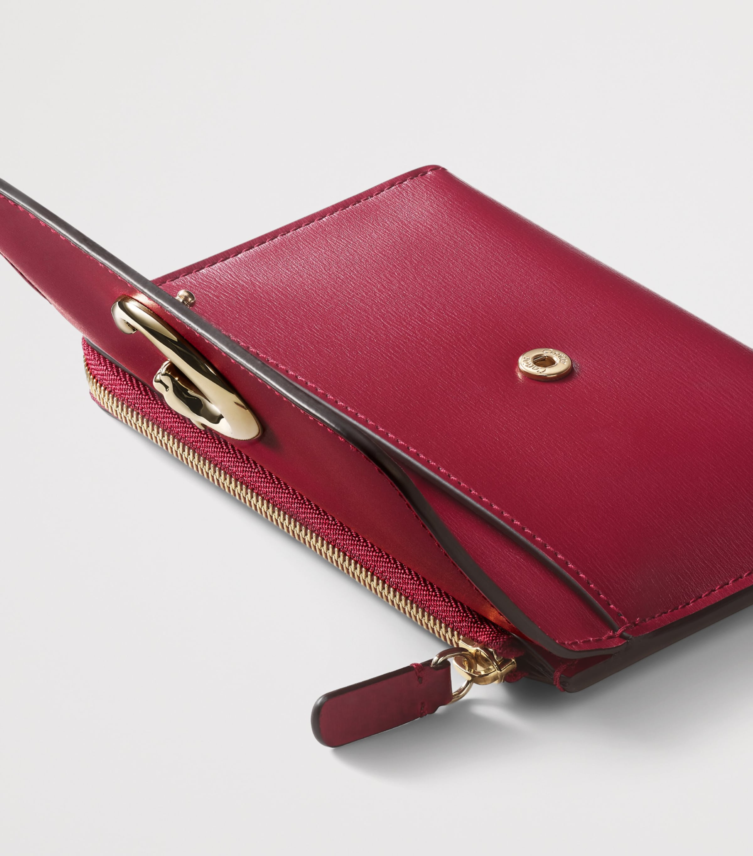 Cartier Leather Panthère de Cartier Card Holder Red Image 4