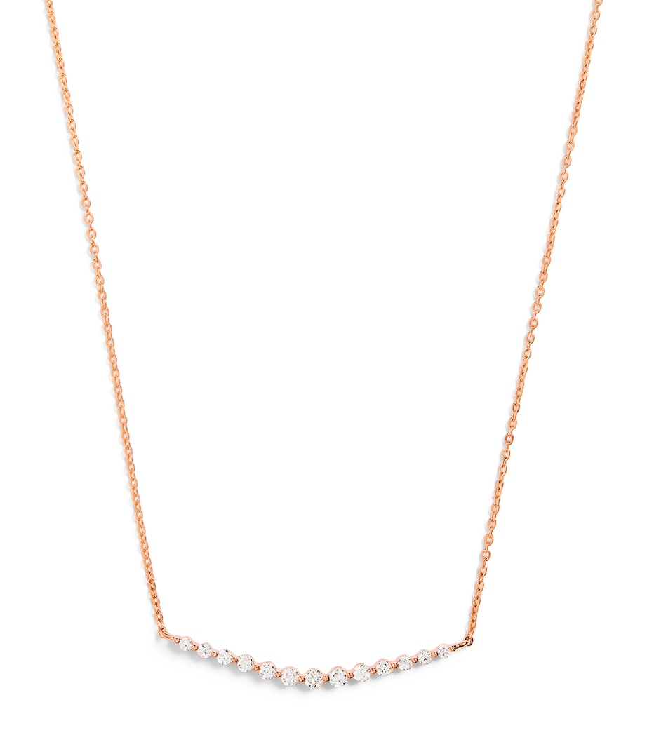 Rose Gold and Diamond Graduating Pendant Necklace (0.50ct) ROSE GOLD Image 1
