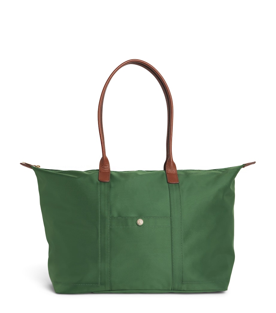 Harrods Medium Nylon Tote Bag Green Image 1