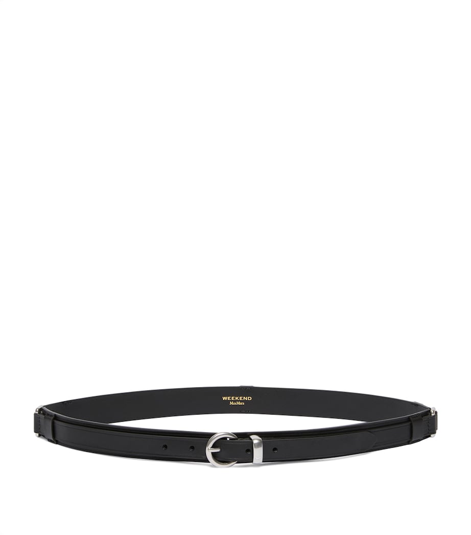 Weekend Max Mara Leather Belt Black Image 1