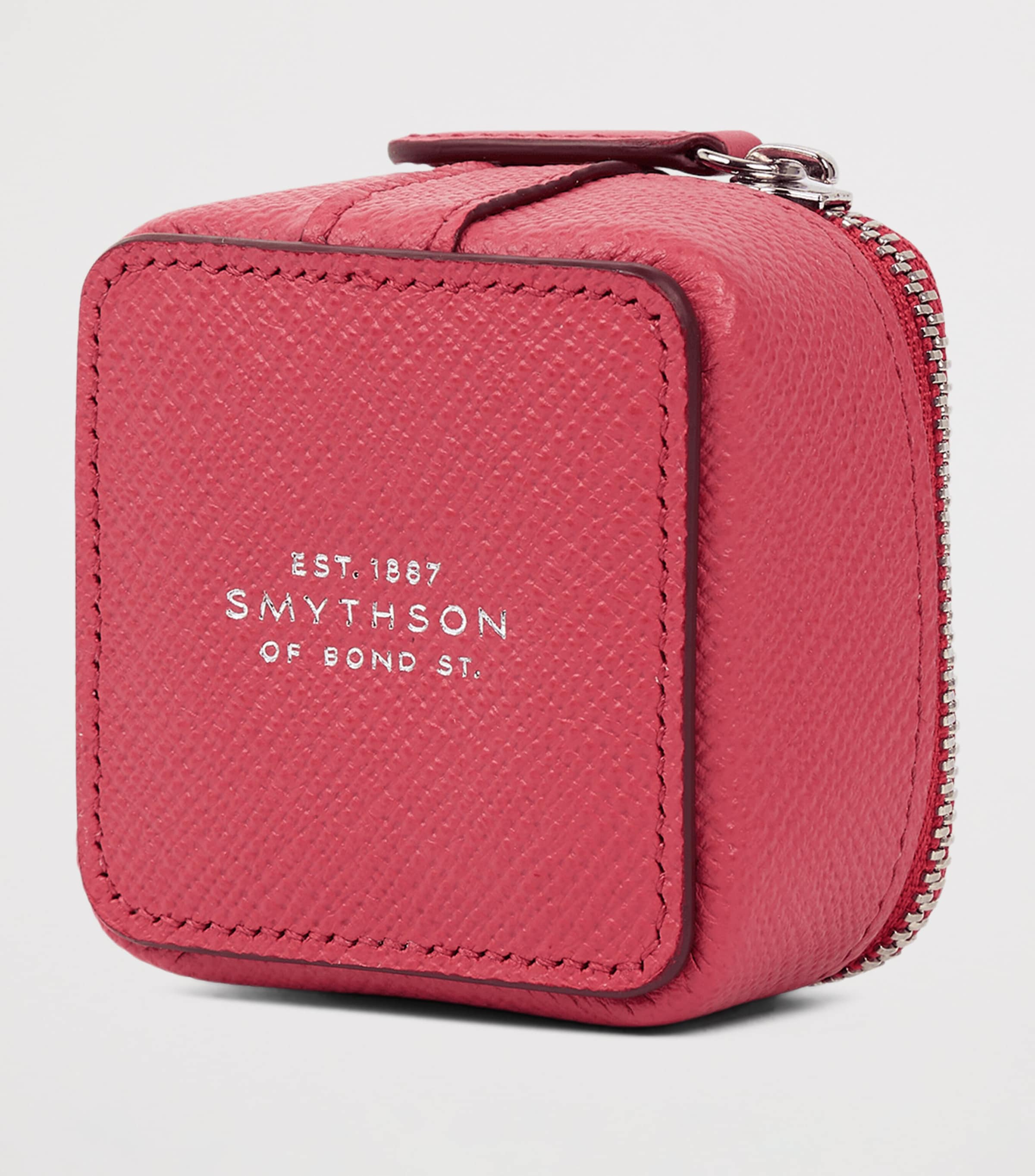 Panama Leather Trinket Case RASPBERRY Image 5