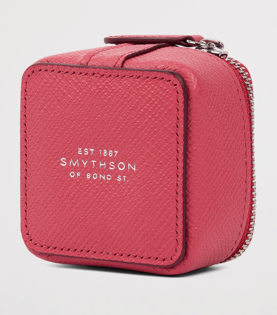 Panama Leather Trinket Case RASPBERRY Image 5