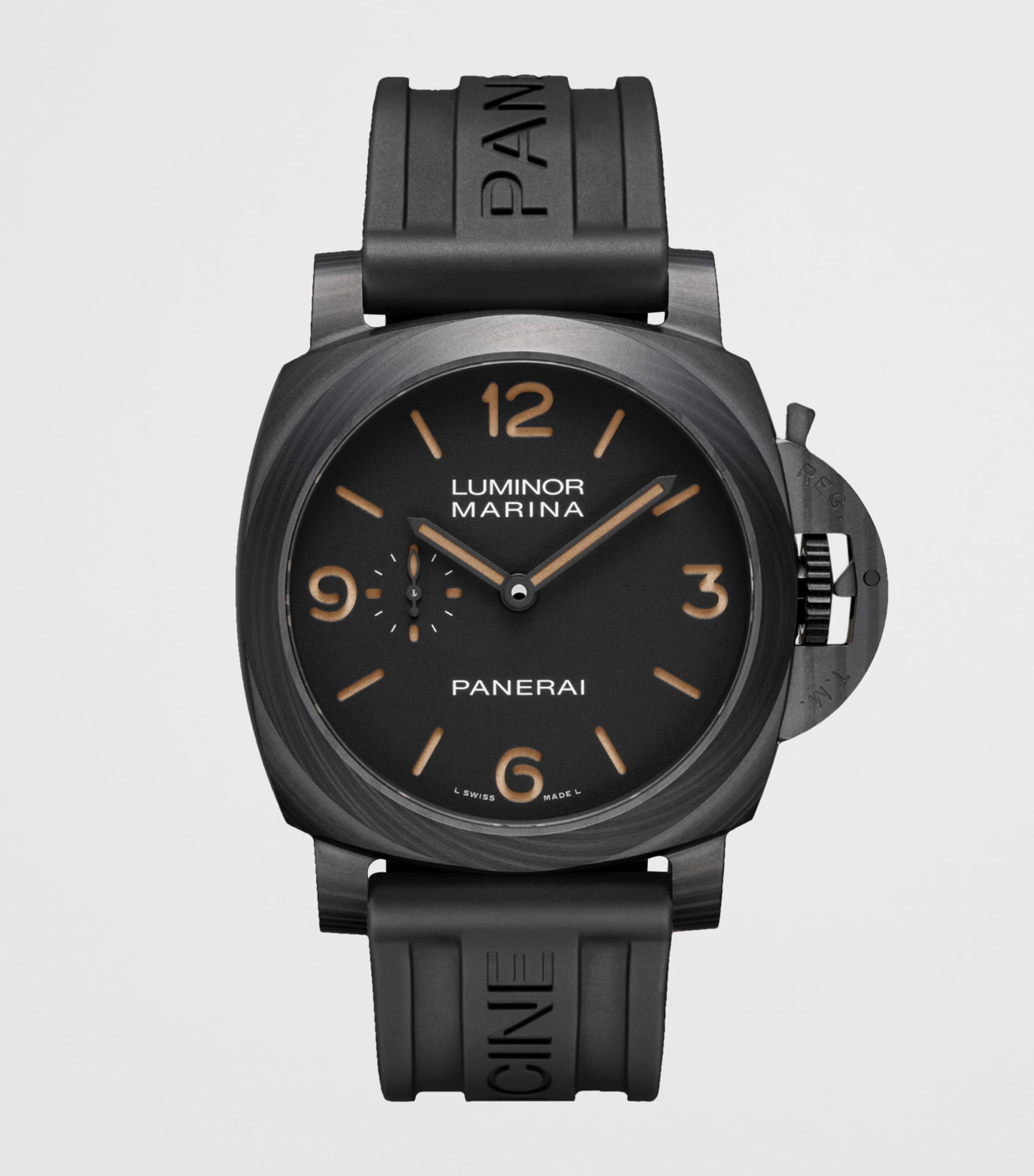 Panerai Carbotech Luminor Marina Watch 44mm Black Image 3