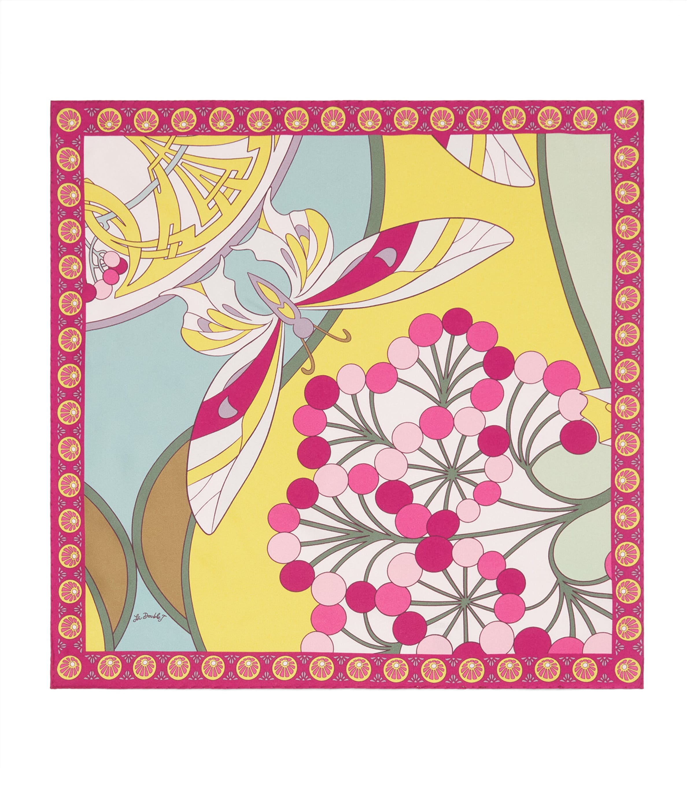 La Doublej Silk Florette Scarf Florette Placee Image 1