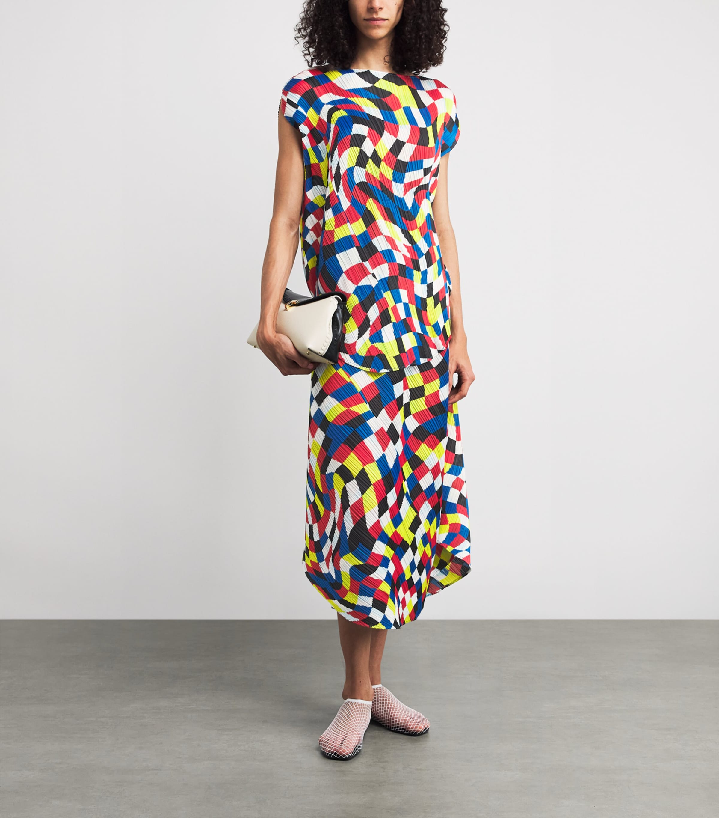 Dancing Square Midi Skirt MULTI Image 2