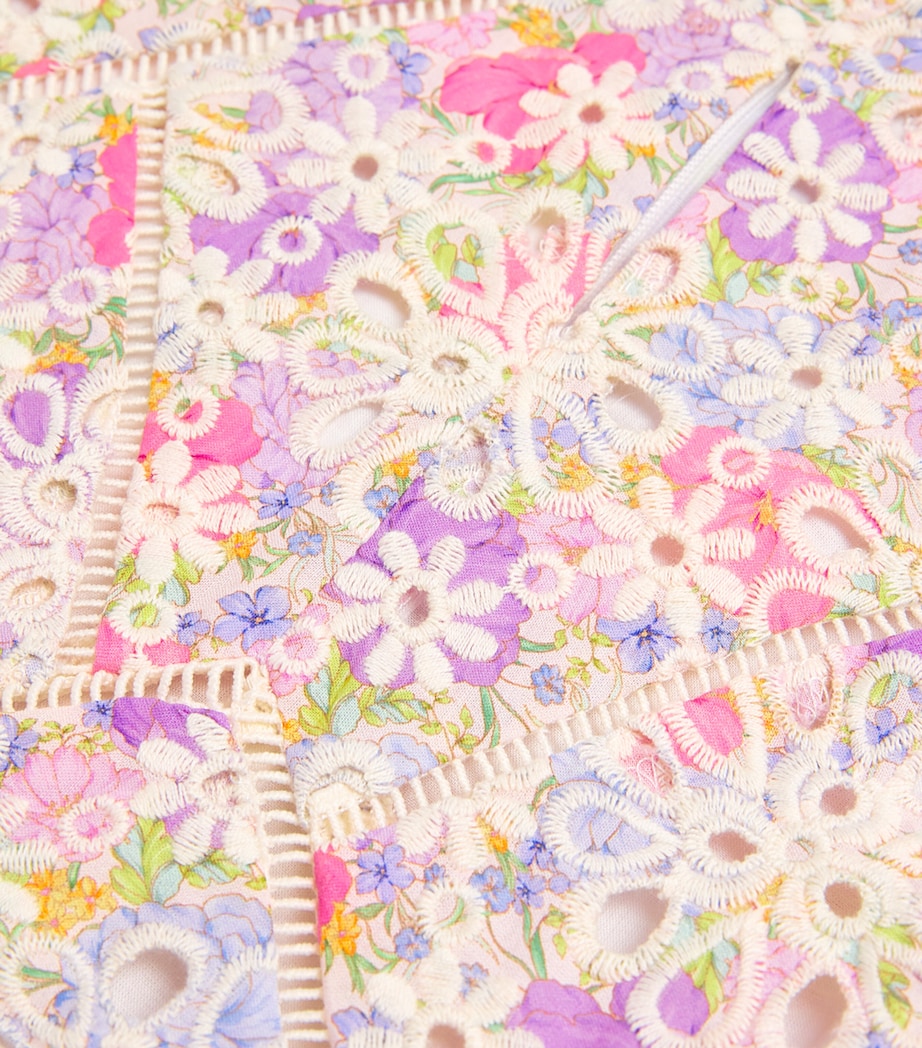 Cotton Embroidered Charlotte Dress (3-16 Years) FLORAL Image 3