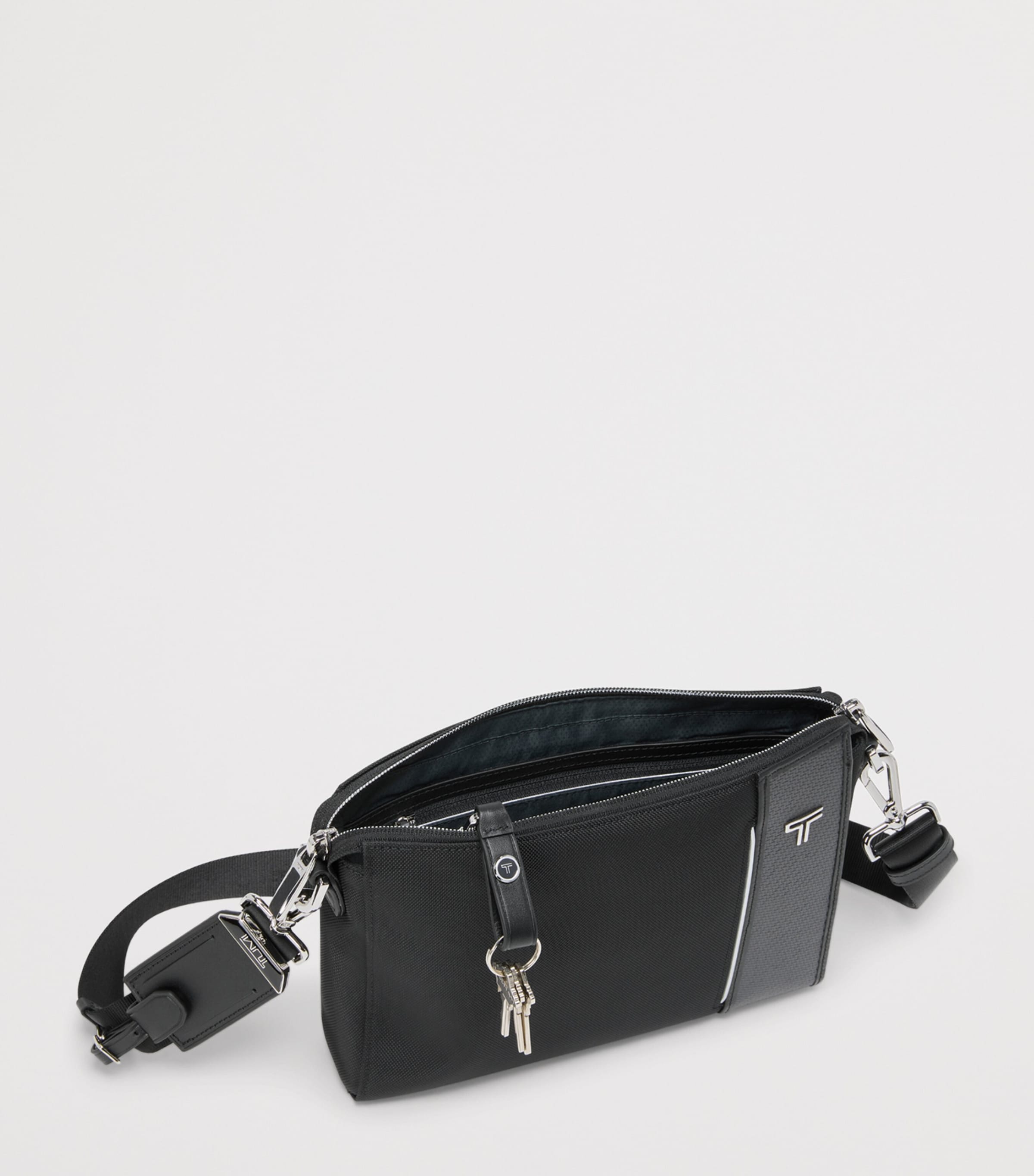Tumi Arrivé Ronan Clutch Cross-Body Bag Black Image 3