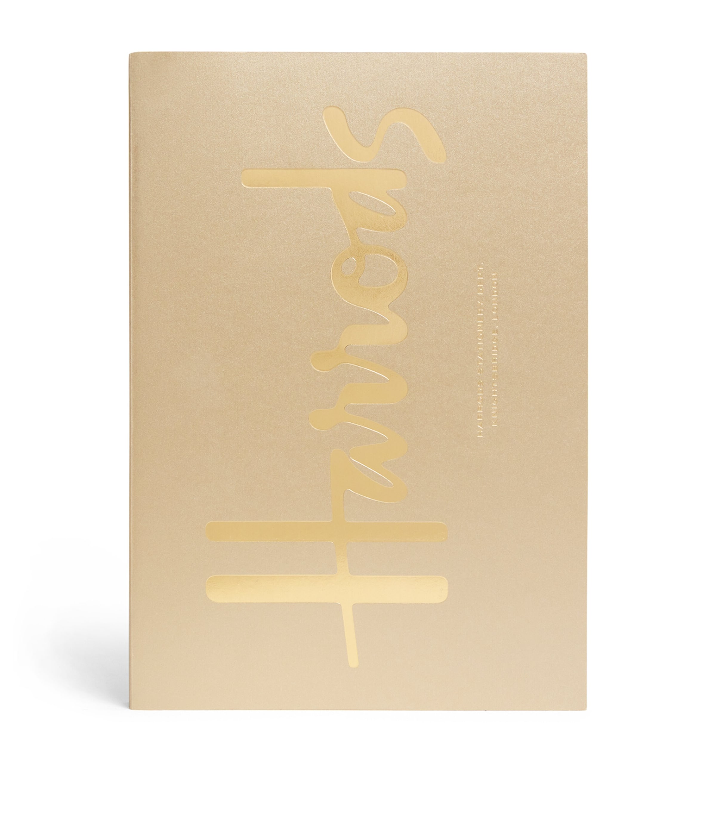 Harrods Logo A5 Notebook In Gold