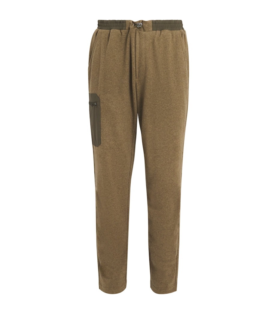 Wool-Cashmere Jersey Trousers BRONZE OLIVE Y51 Image 1