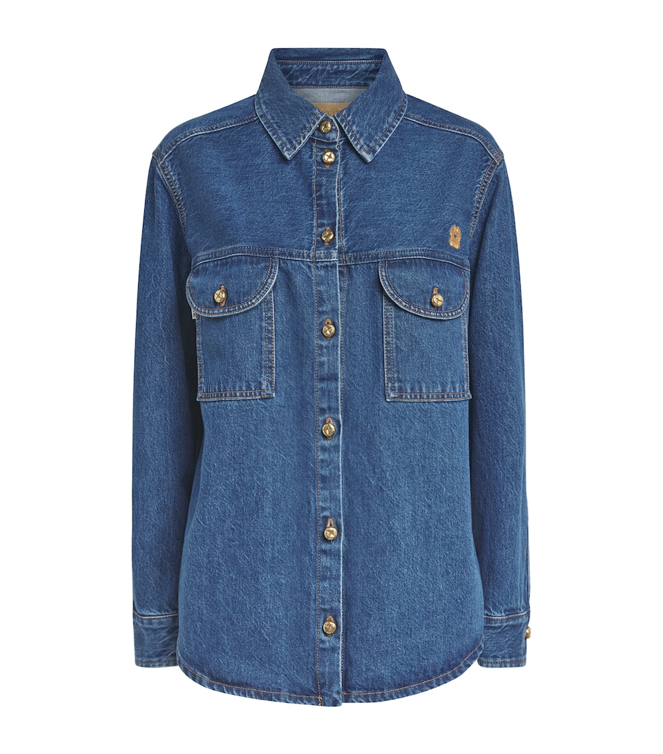 Blazé Milano Nariida Berber Denim Shirt Sapphire