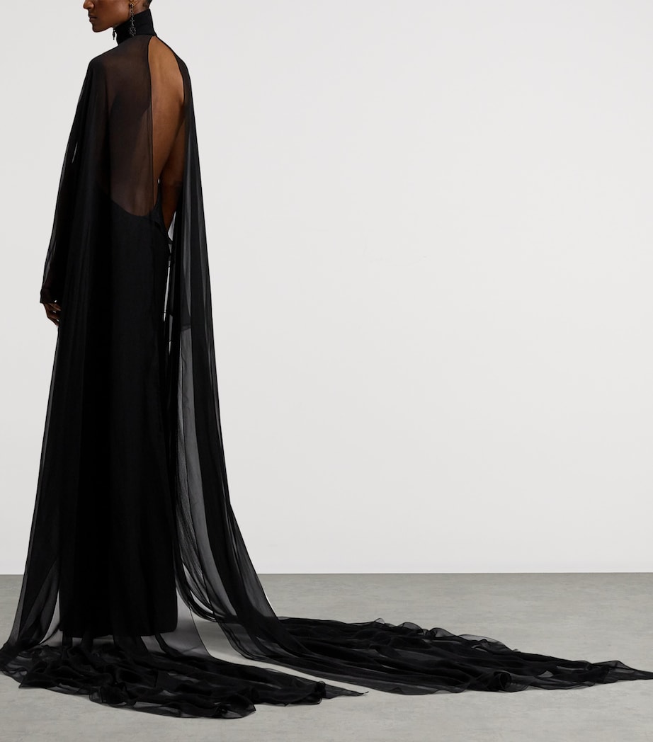 Jersey Tilly Evening Dress BLACK Image 4