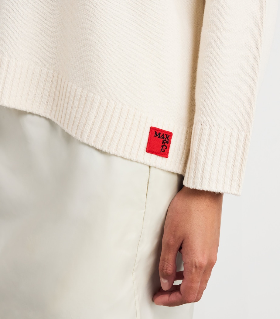 Wool-Cashmere Crew-Neck Sweater WOOL WHITE Image 6