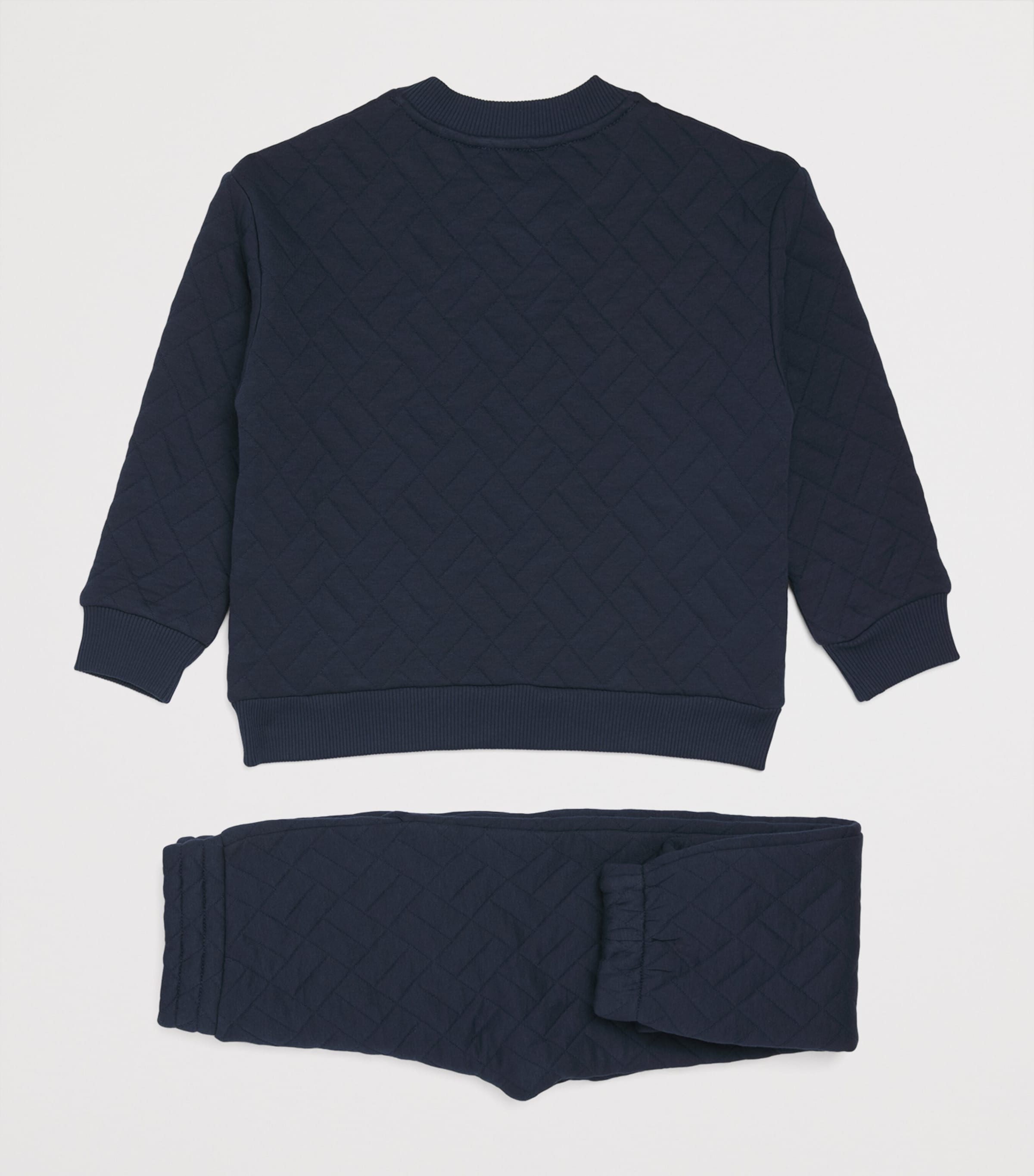 Cotton-Blend Quilted Tracksuit Set (2-14 Years) NAVY Image 2