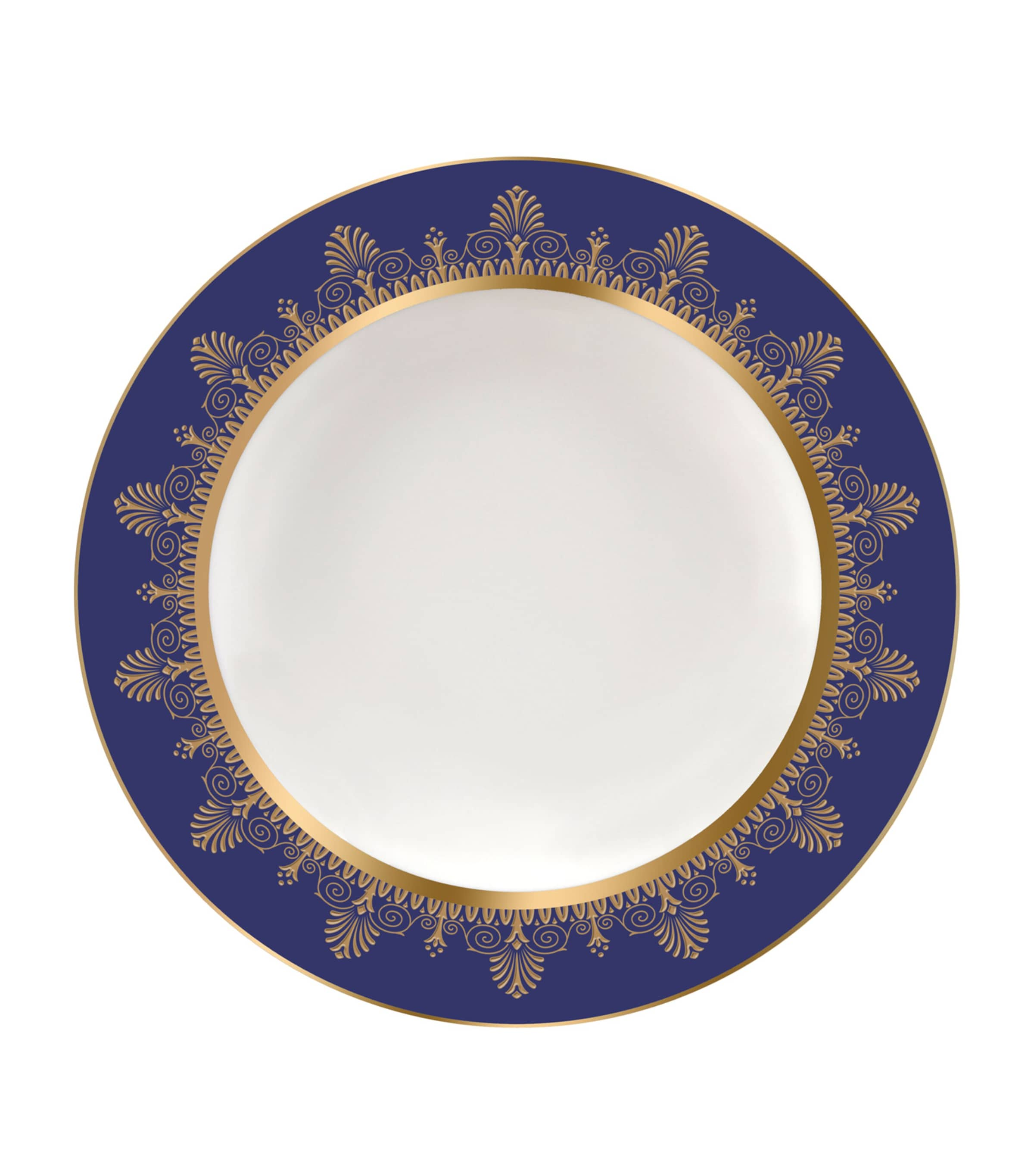 Wedgwood Prestige Anthemion Blue Soup Plate