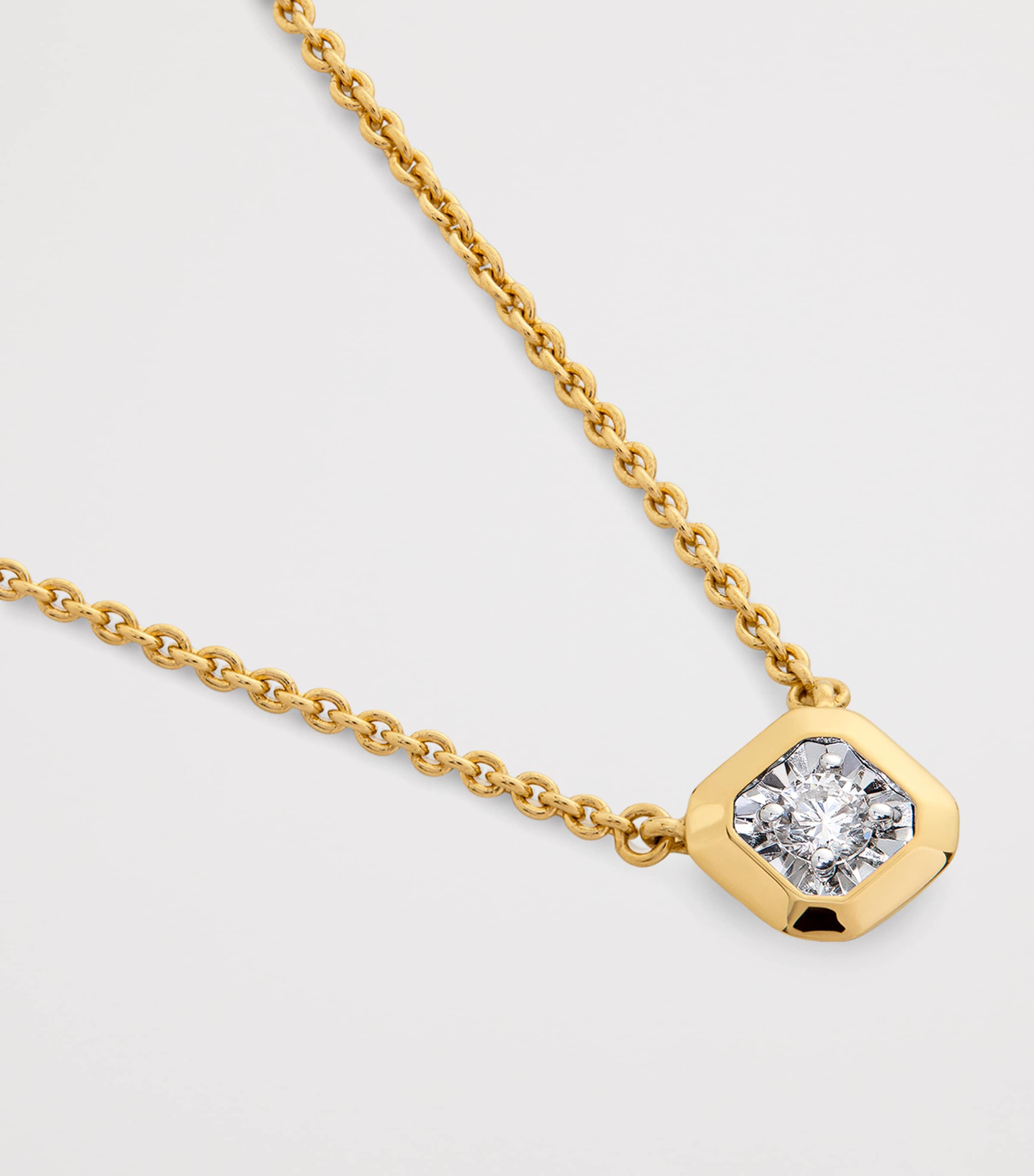 Monica Vinader Gold Vermeil and Diamond Essentials Necklace Gold Vermeil Image 2
