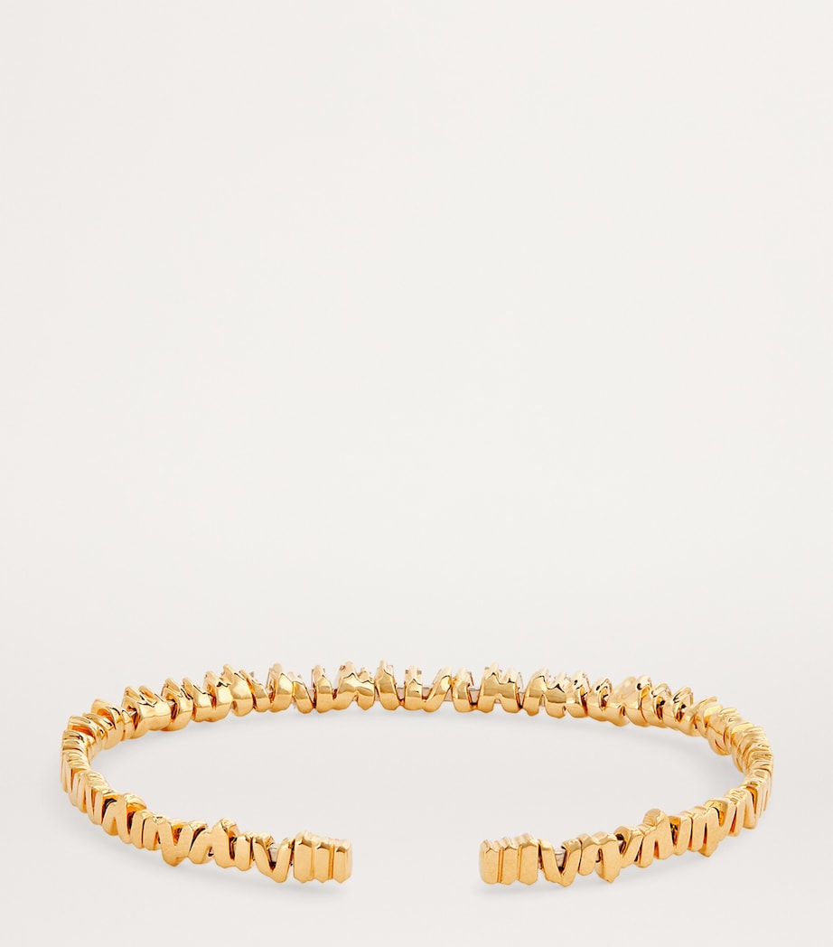 Yellow Gold and Diamond Classic Fireworks Bangle 18K YG/WD Image 3