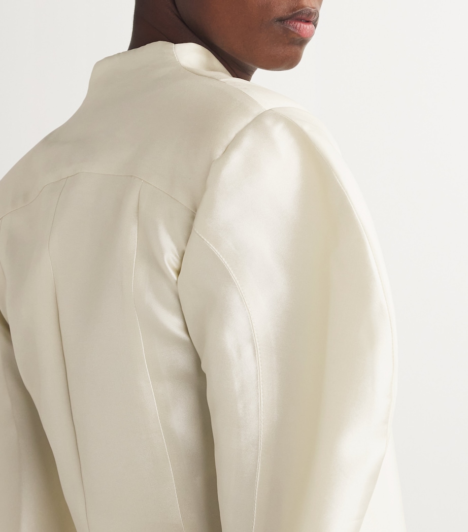 Satin Eclipse Blazer OFF-WHITE Image 6