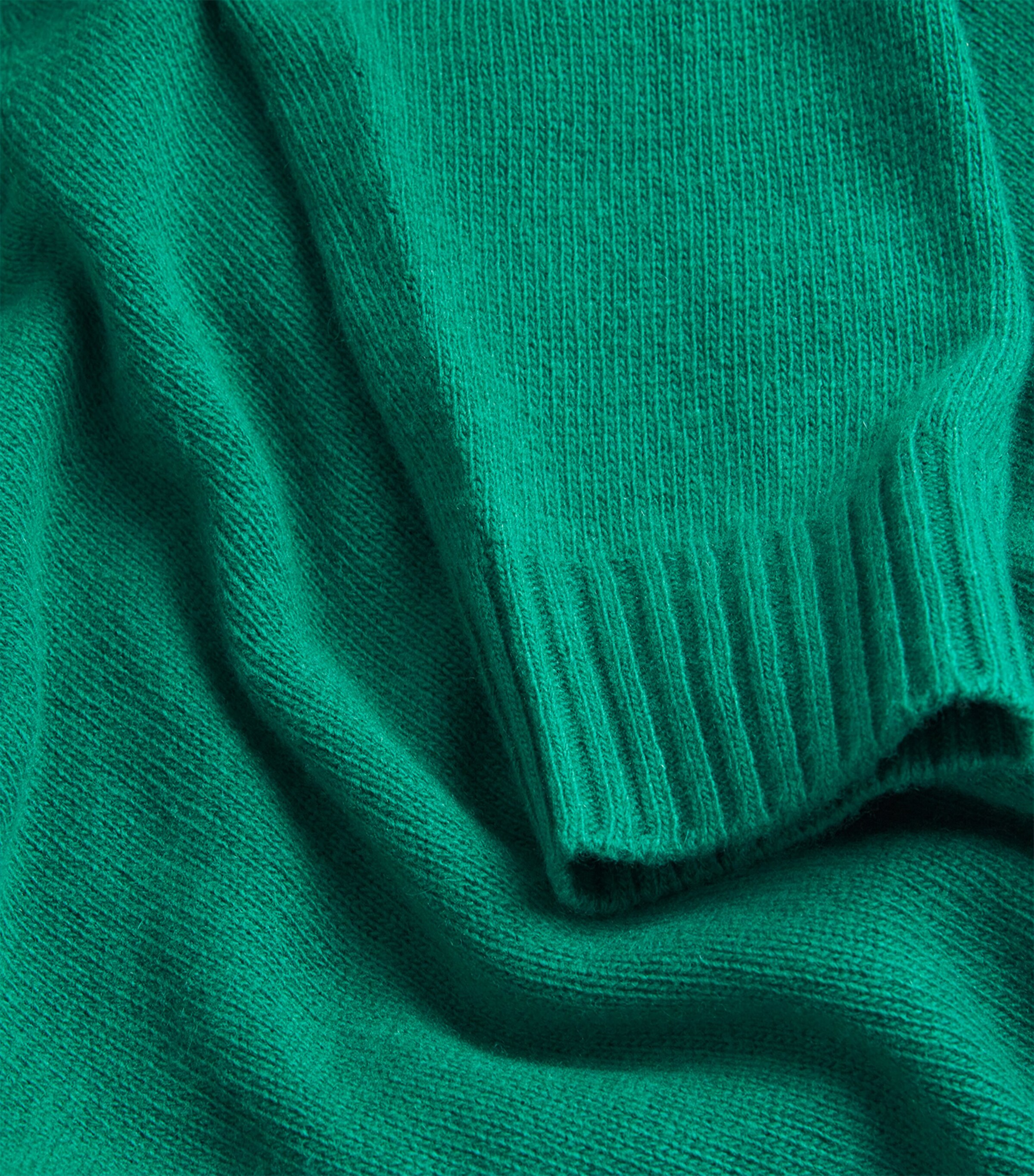 Wool-Blend V-Neck Sweater GREEN Image 5