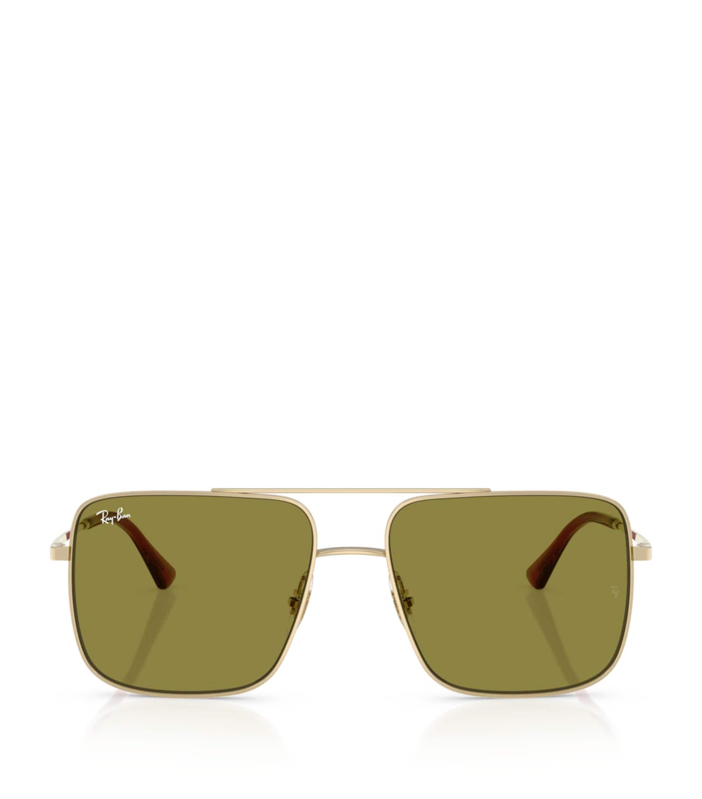 Ray-Ban RB3758 Ari Bio-Based Square Sunglasses Gold Image 1