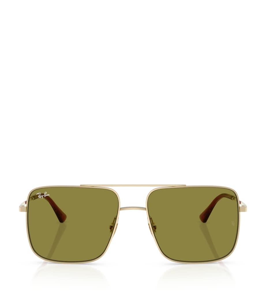 Ray-Ban RB3758 Ari Bio-Based Square Sunglasses Gold Image 1